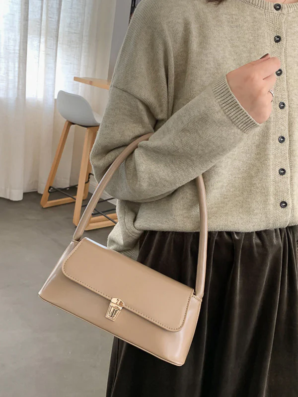 Original Chic 4 Colors Leather Shoulder Bag - Image 4