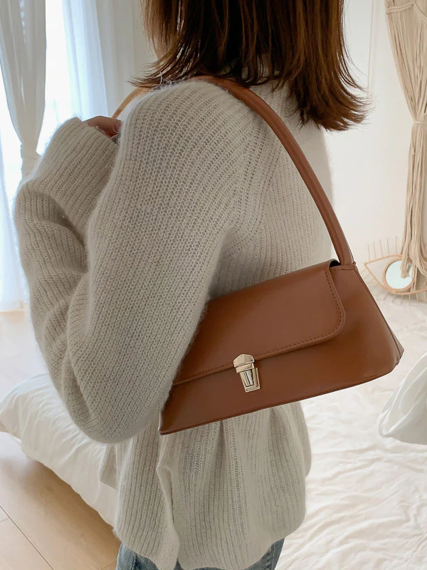 Original Chic 4 Colors Leather Shoulder Bag - Image 7