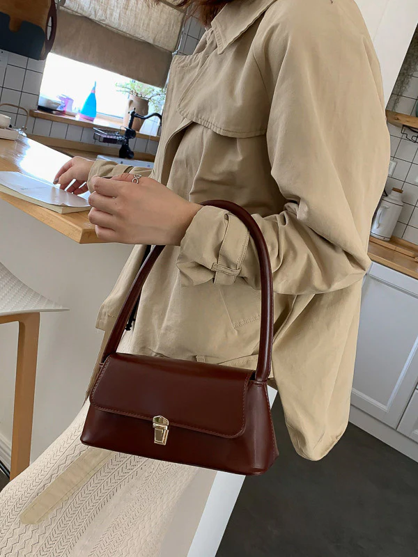Original Chic 4 Colors Leather Shoulder Bag - Image 8