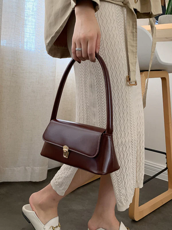Original Chic 4 Colors Leather Shoulder Bag - Image 9
