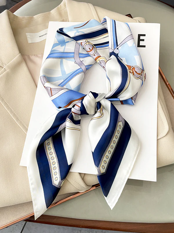 Original Contrast Color Printed Shawl&Scarf - Image 2