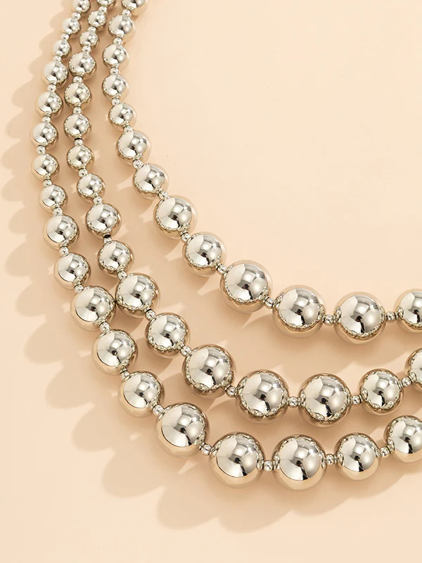 Original Cool Punk Multi-Layers Geometric Necklace - Image 5