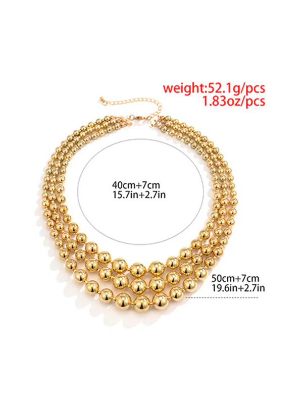 Original Cool Punk Multi-Layers Geometric Necklace - Image 6