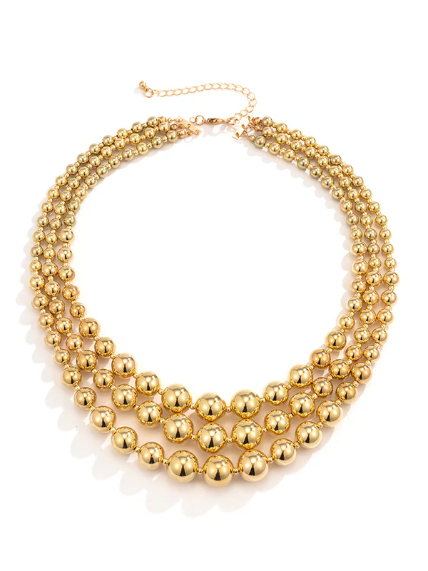 Original Cool Punk Multi-Layers Geometric Necklace - Image 7