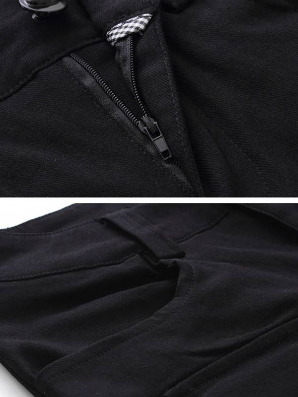 Original Cool Split-Joint With Pockets Zipper Casual Pants Bottoms - Image 11