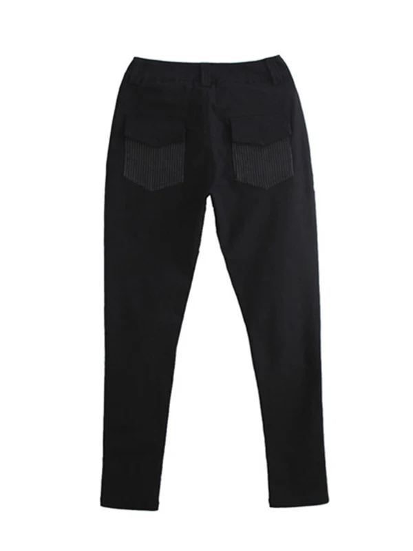 Original Cool Split-Joint With Pockets Zipper Casual Pants Bottoms - Image 14