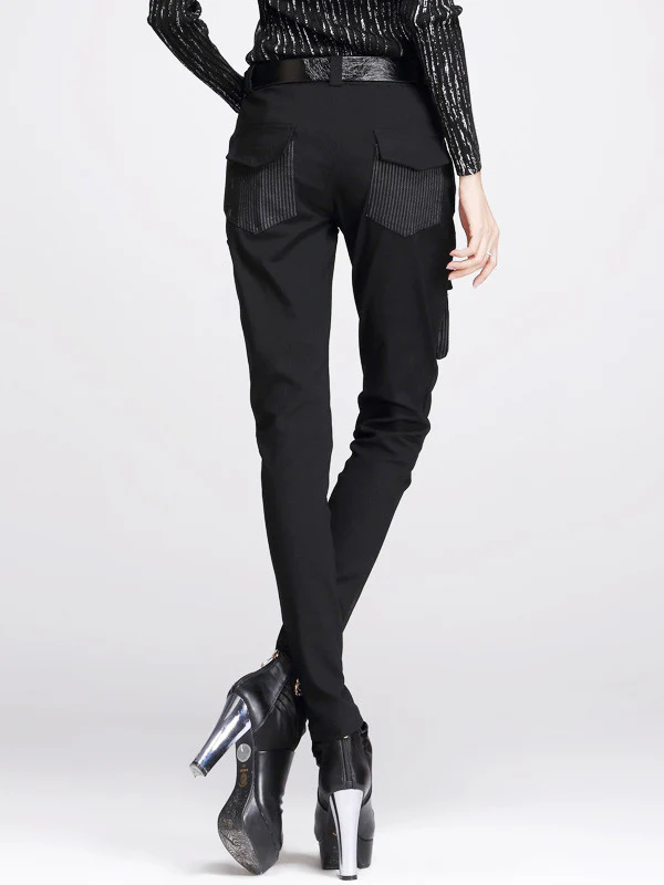 Original Cool Split-Joint With Pockets Zipper Casual Pants Bottoms - Image 5