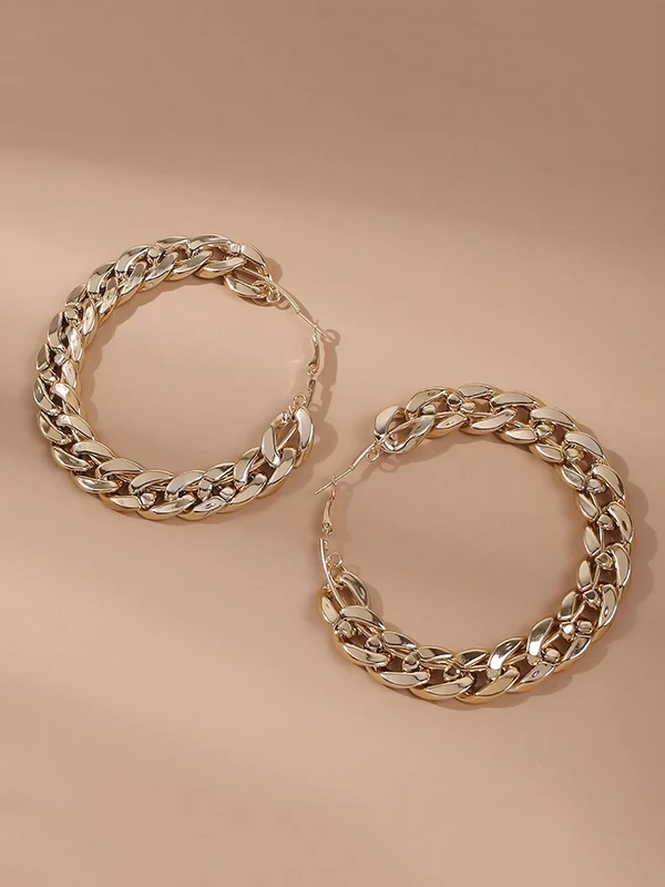 Original Cool Statement Chain Earrings - Image 6