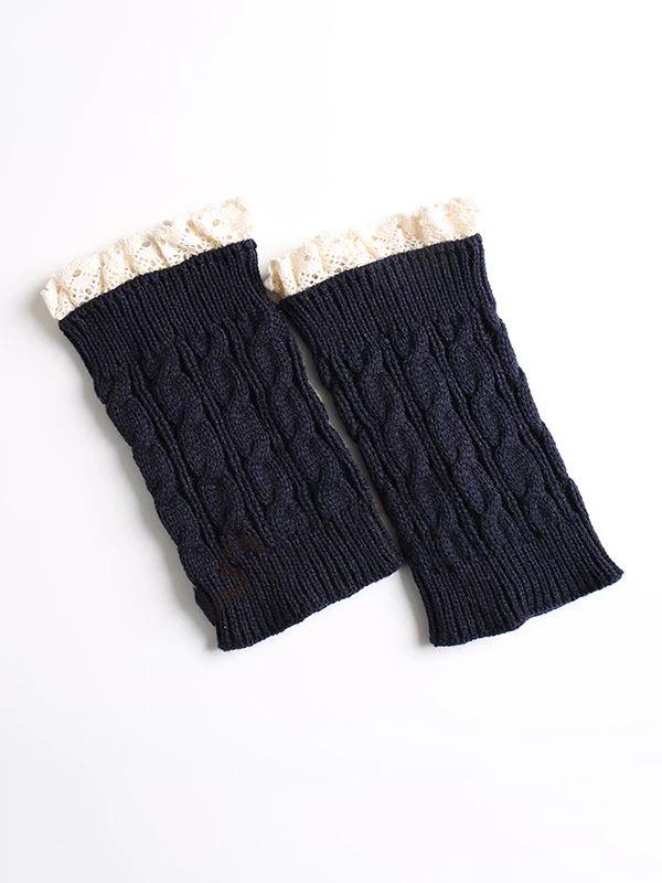 Original Creation Keep Warm Hollow Jacquard Leg Warmers Accessories - Image 10