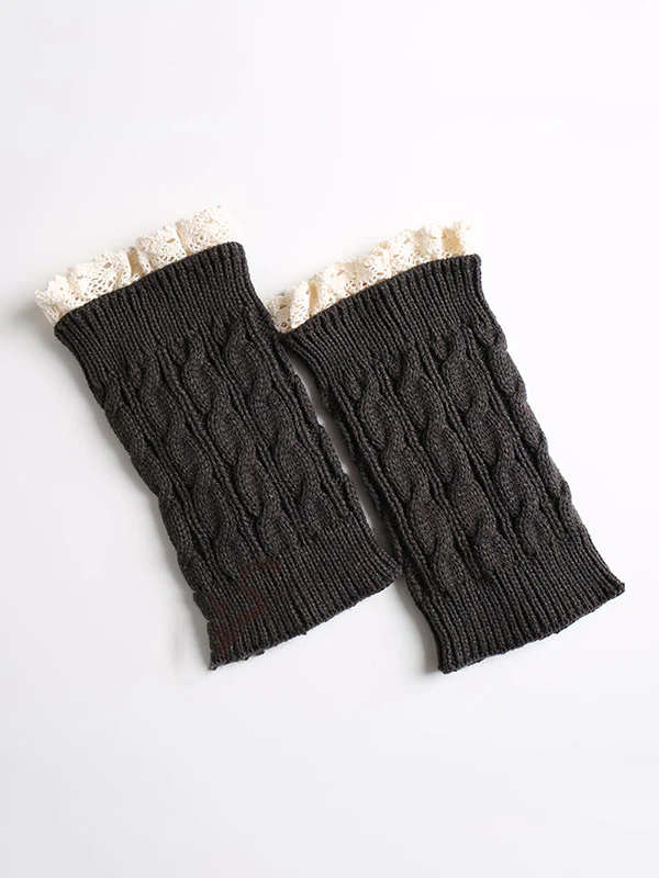 Original Creation Keep Warm Hollow Jacquard Leg Warmers Accessories - Image 11