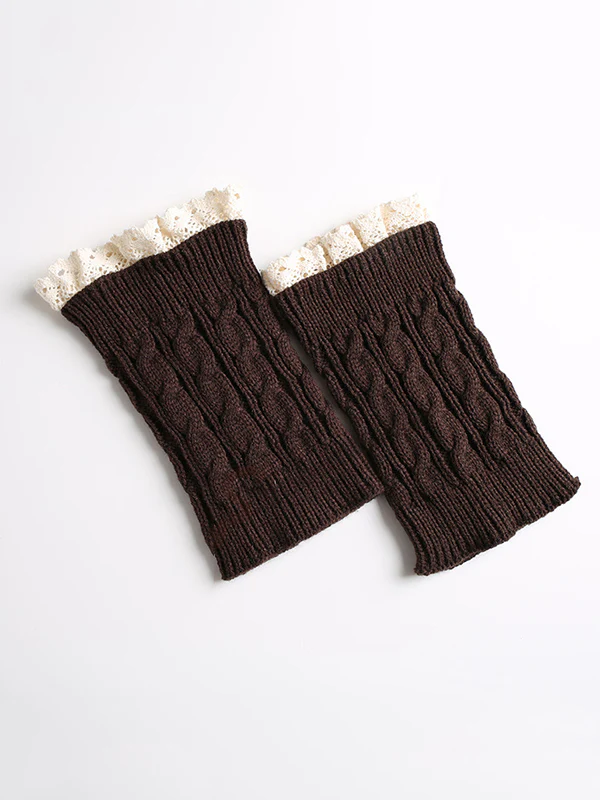 Original Creation Keep Warm Hollow Jacquard Leg Warmers Accessories - Image 12