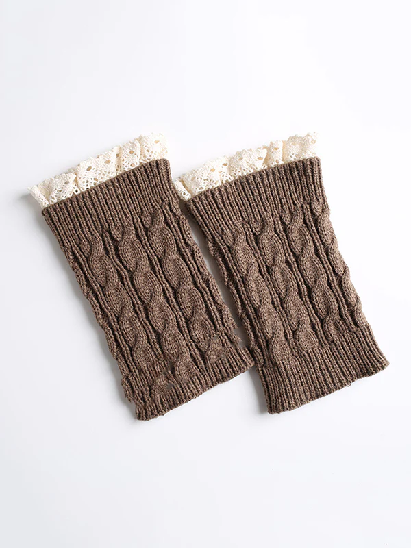 Original Creation Keep Warm Hollow Jacquard Leg Warmers Accessories - Image 13