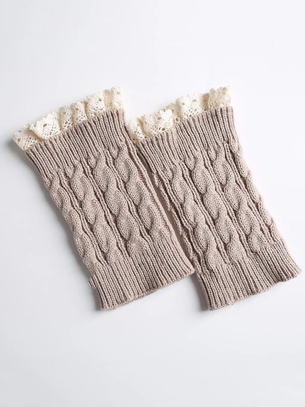 Original Creation Keep Warm Hollow Jacquard Leg Warmers Accessories - Image 14