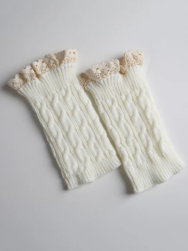 Original Creation Keep Warm Hollow Jacquard Leg Warmers Accessories - Image 18