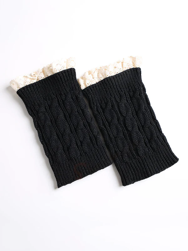 Original Creation Keep Warm Hollow Jacquard Leg Warmers Accessories - Image 9