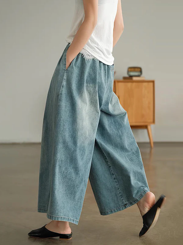 Original Empire Wide Leg Jean Pants - Image 3