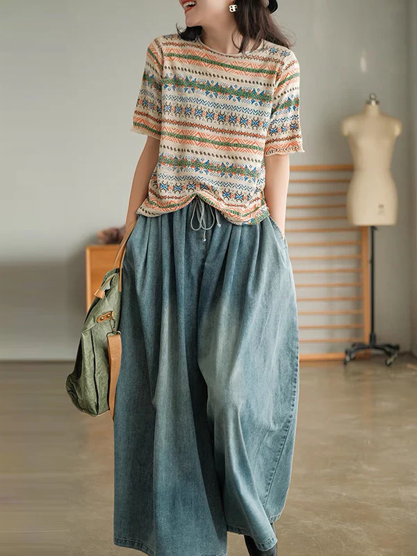 Original Empire Wide Leg Jean Pants - Image 4