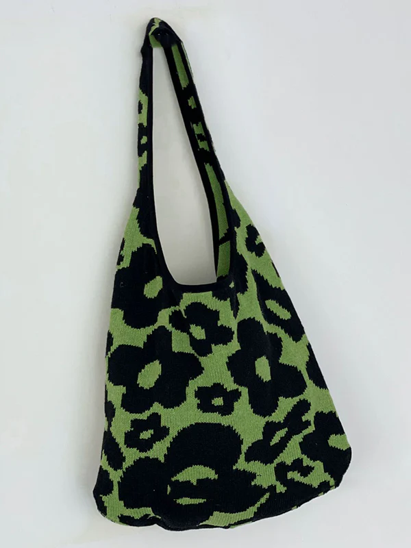 Original Floral Weave Contrast Color Bags Accessories - Image 10