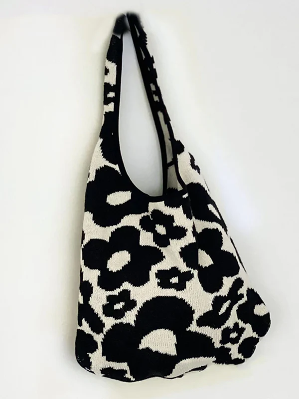 Original Floral Weave Contrast Color Bags Accessories - Image 8