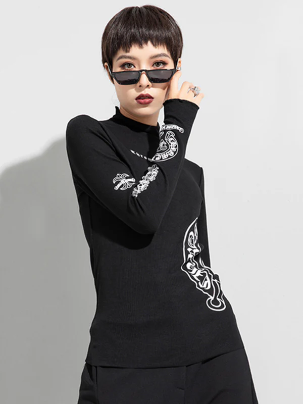 Original Letter Print T-Shirts Tops - Image 2