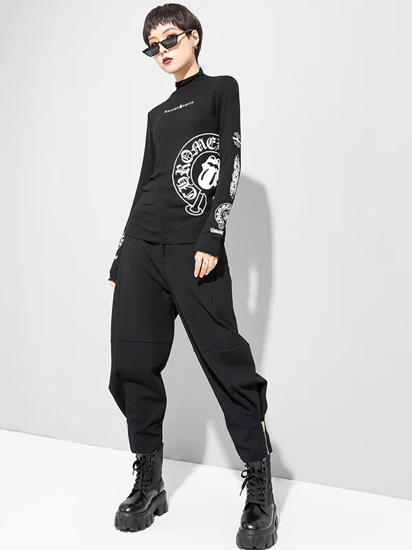 Original Letter Print T-Shirts Tops - Image 5