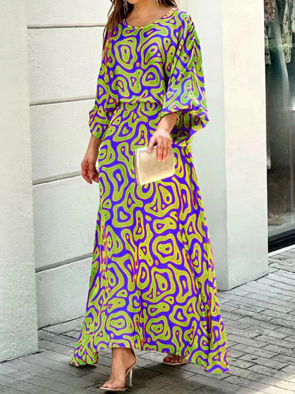 Original Loose Contrast Color T-Shirt Top&Skirt 2 Pieces Set - Image 3