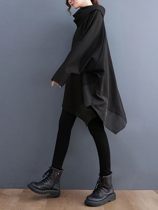 Original Loose Irregular Zipper Long Sleeves Sweatshirt - Image 6