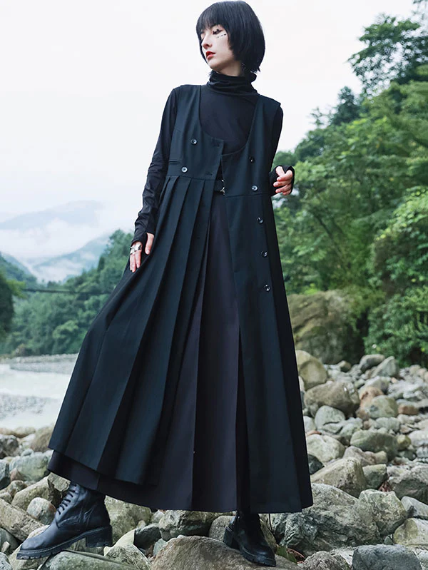 Original Pleats Empire A-Line Skirt - Image 4