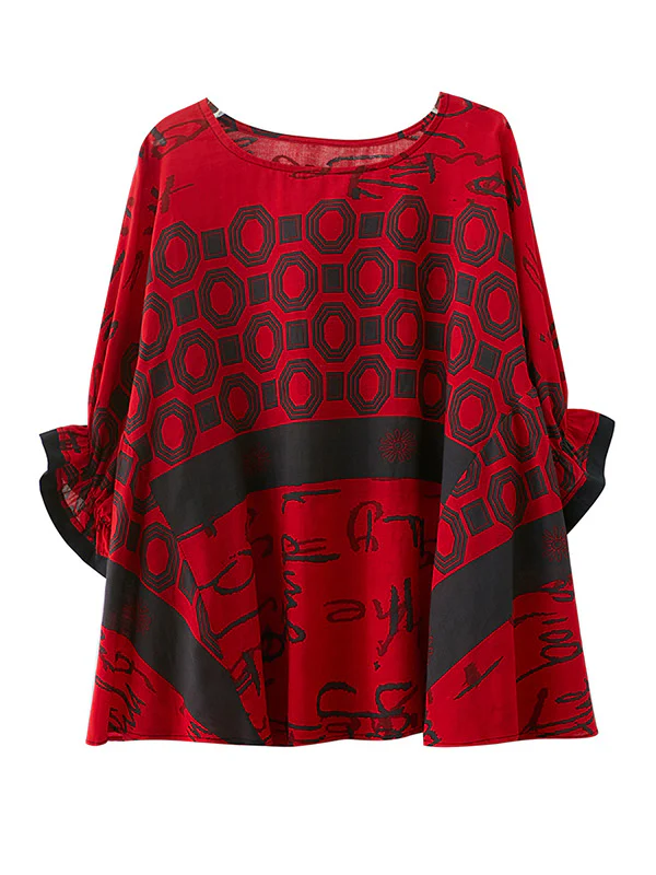 Original Printing Batwing Sleeve T-Shirts Tops - Image 22