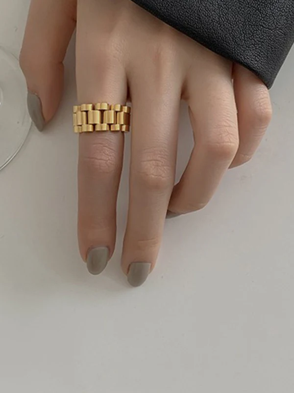 Original Simple Cool Solid Color Ring - Image 5