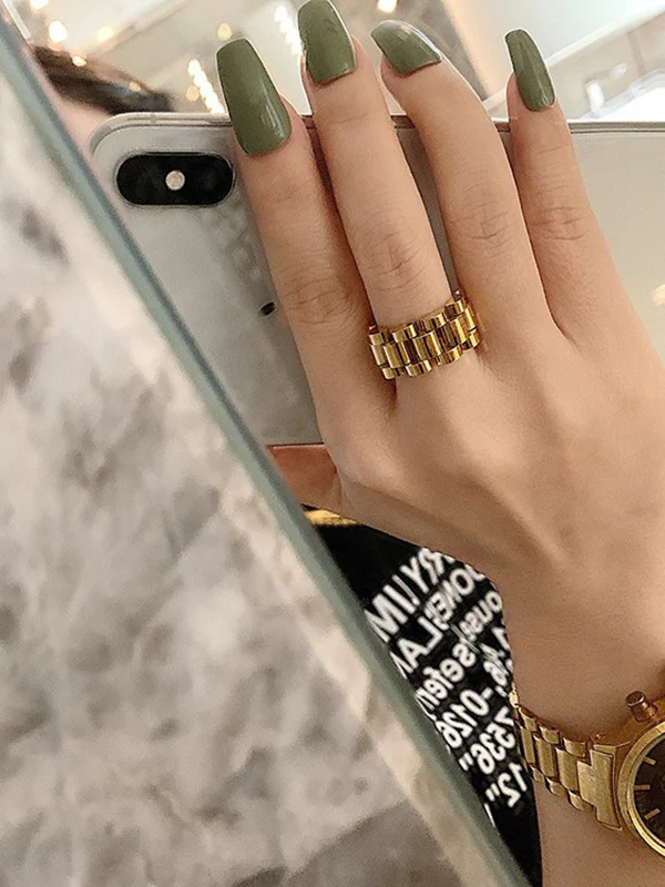 Original Simple Cool Solid Color Ring - Image 6