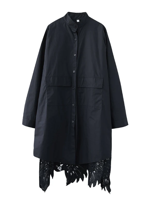 Original Solid Irregularity Hollow Dress - Image 10