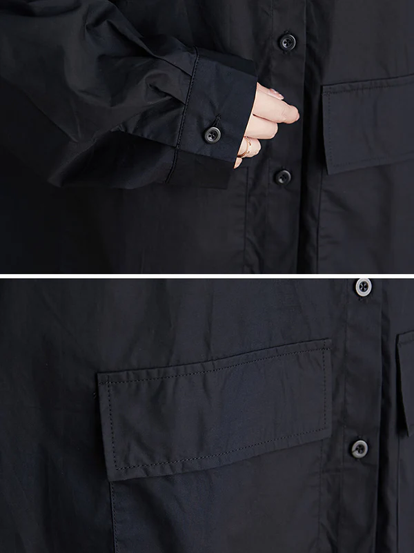Original Solid Irregularity Hollow Dress - Image 11