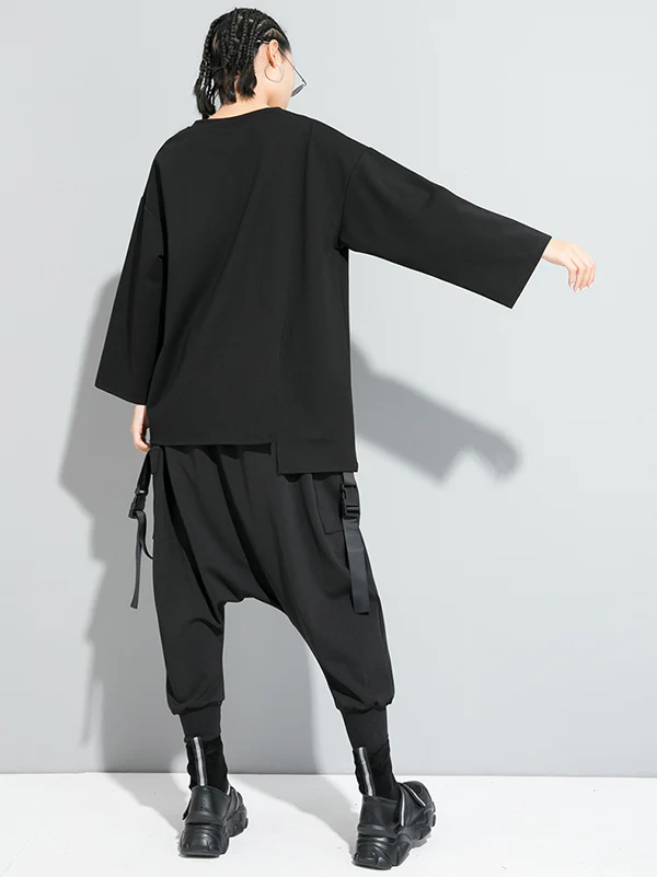 Original Solid Irregularity T-Shirts Tops - Image 6