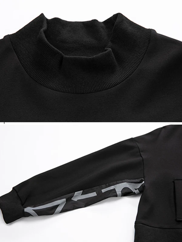 Original Split-Joint False Two Sweatshirt Tops - Image 16