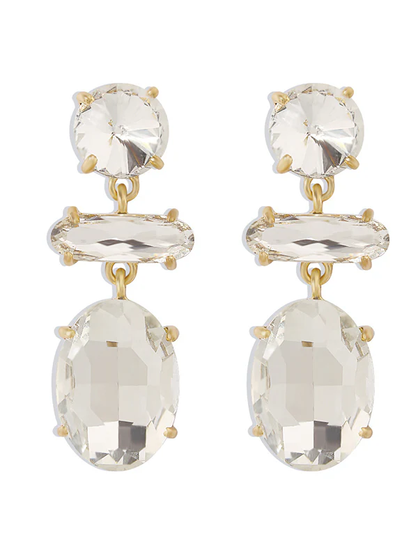 Original Statement Contrast Color Earrings - Image 11