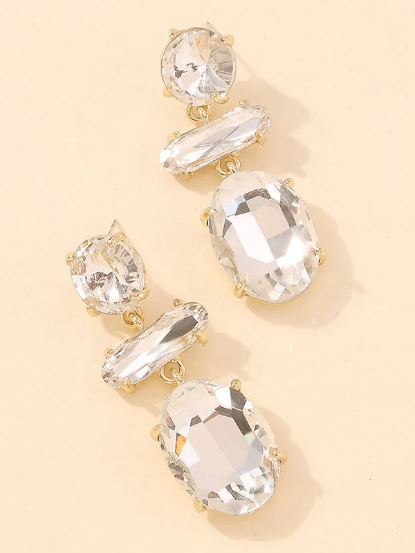 Original Statement Contrast Color Earrings - Image 8