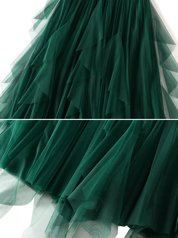 Original Stylish 7 Colors Falbala Gauze Skirt - Image 21