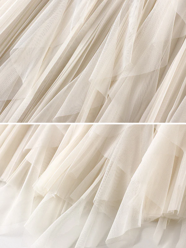 Original Stylish 7 Colors Falbala Gauze Skirt - Image 9