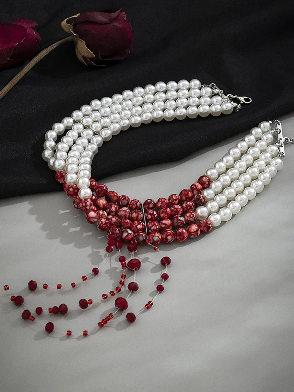 Original Stylish Beads Tasseled Halloween Necklaces Accessories - Image 8