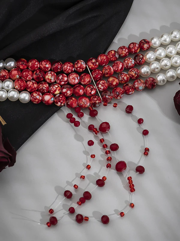 Original Stylish Beads Tasseled Halloween Necklaces Accessories - Image 9