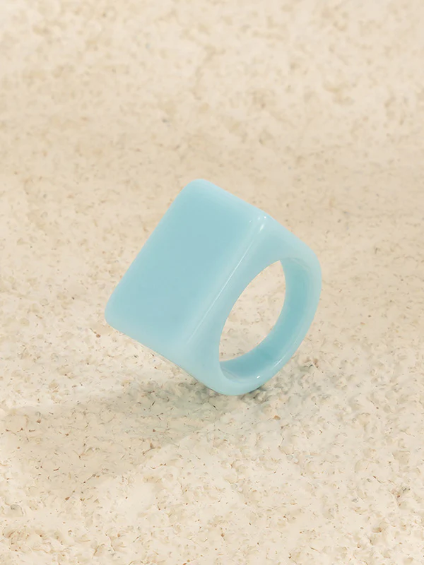 Original Stylish Resin 8 Colors Geometric Ring - Image 10