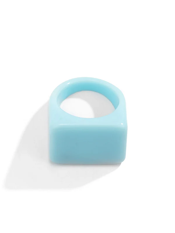 Original Stylish Resin 8 Colors Geometric Ring - Image 11