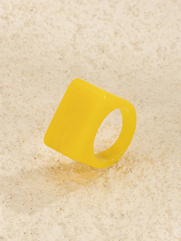 Original Stylish Resin 8 Colors Geometric Ring - Image 13