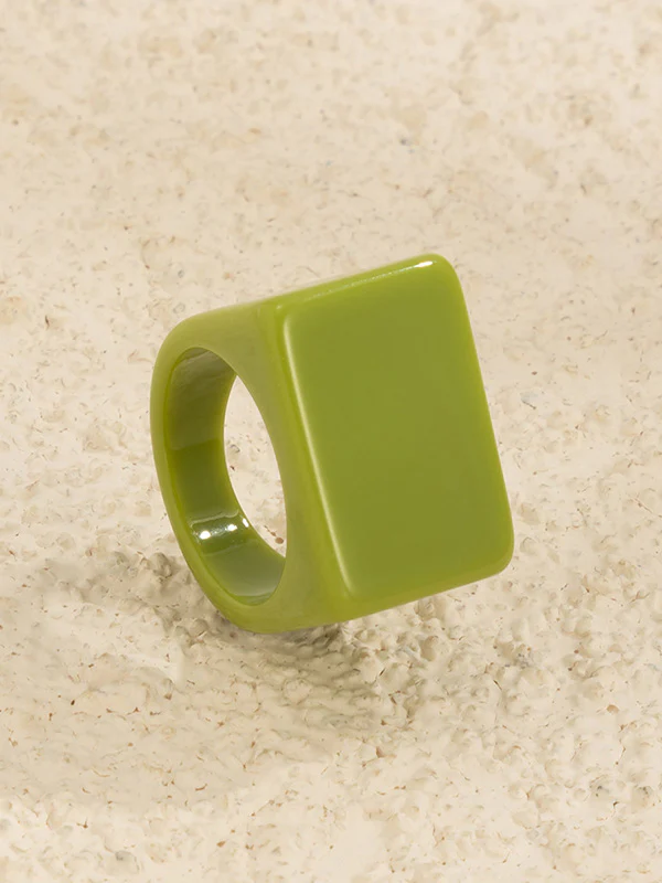 Original Stylish Resin 8 Colors Geometric Ring - Image 16