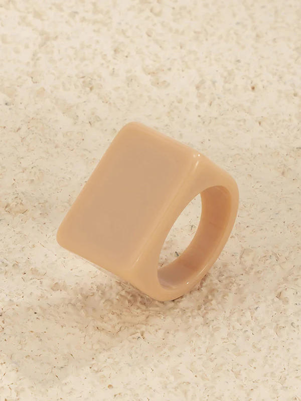 Original Stylish Resin 8 Colors Geometric Ring - Image 23