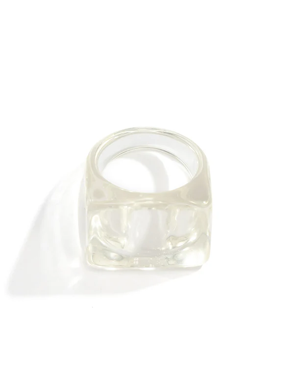 Original Stylish Resin 8 Colors Geometric Ring - Image 7