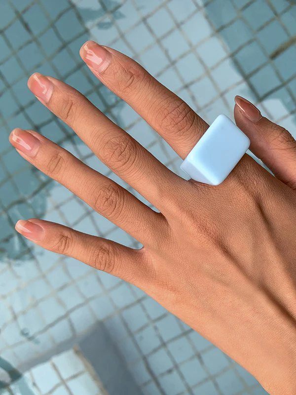 Original Stylish Resin 8 Colors Geometric Ring - Image 8