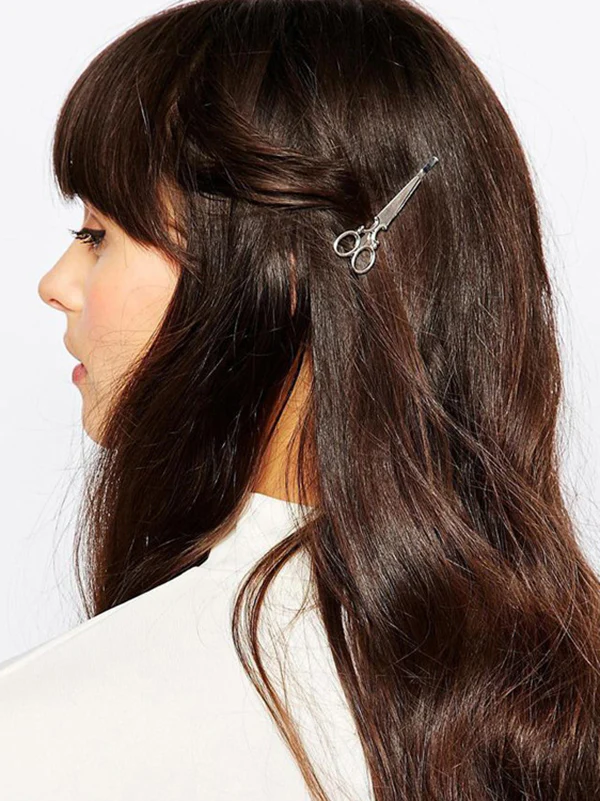 Original Stylish Solid Color Scissor Shape Hair Band - Image 2