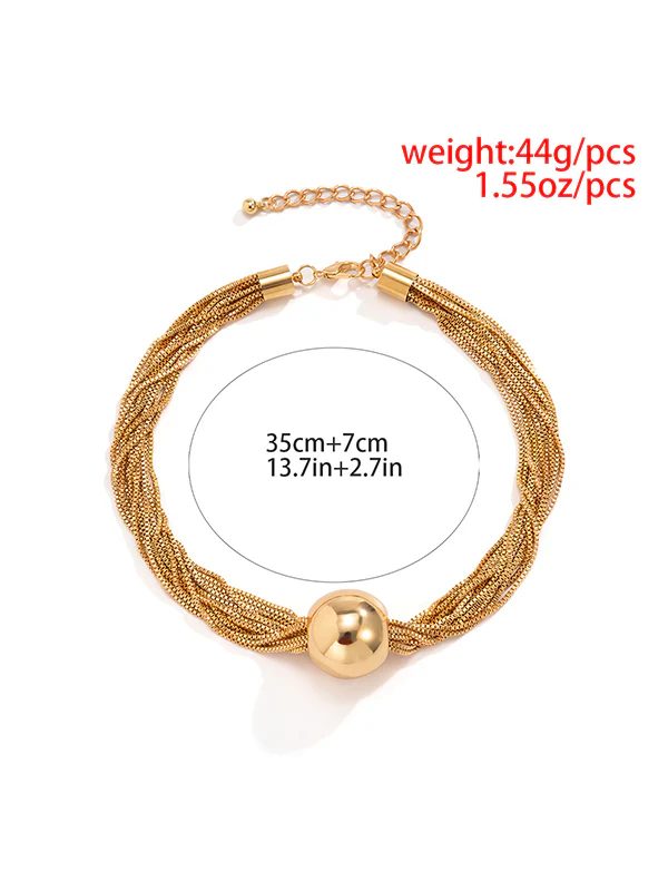Original Stylish Statement Geometric Necklace - Image 6